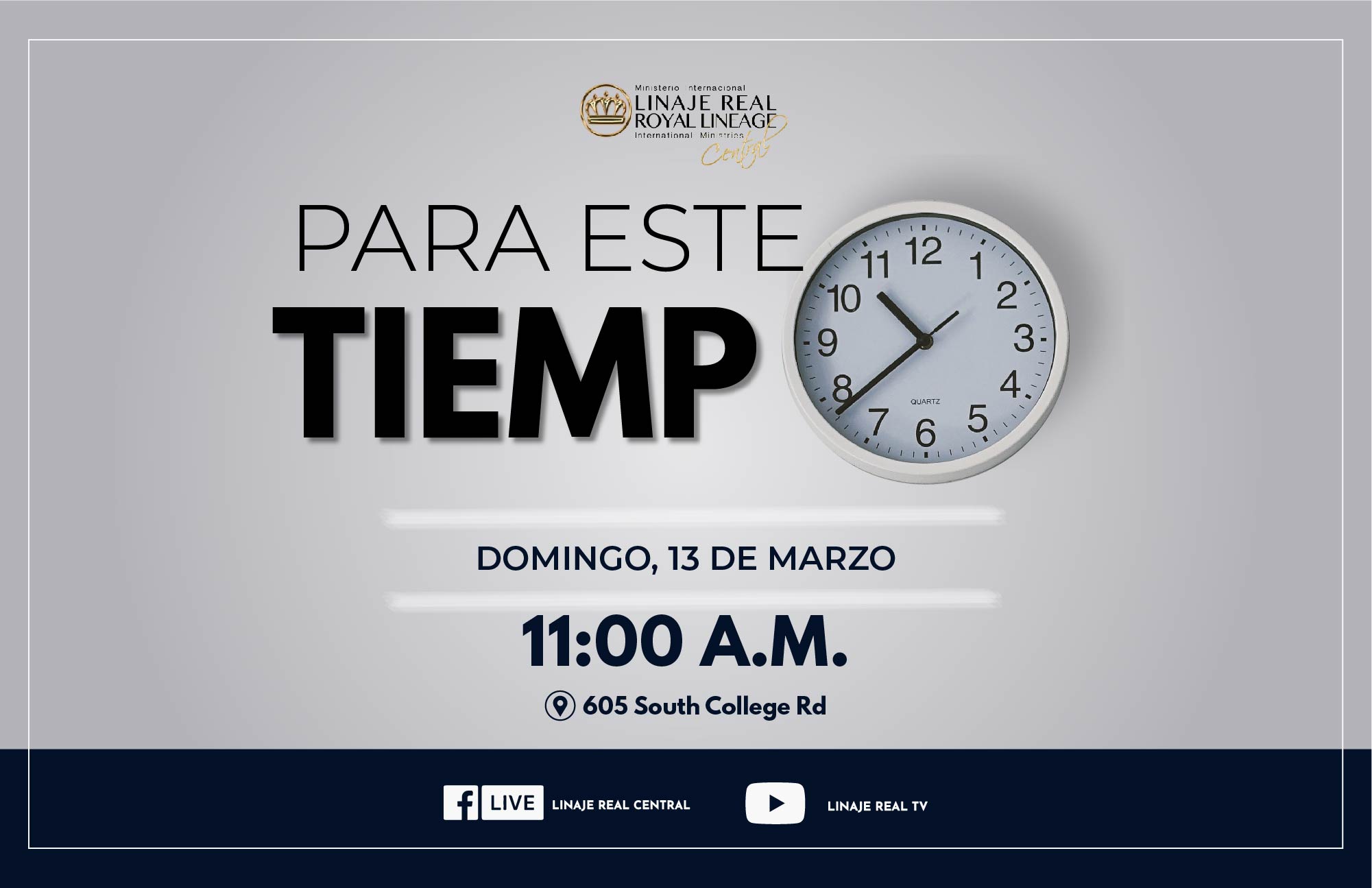 Servicio Dominical del 13 de Marzo